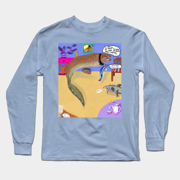 The Butler Long Sleeve T-Shirt by pinkyjain Fun Art